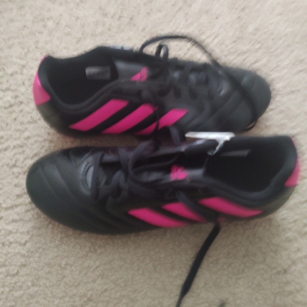 Adidas Goletto VII FG J Kids Soccer Cleats Black Pink FV2895 Size 5.5Y - Picture 3 of 6